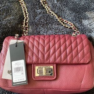 Karl Lagerfeld Paris Agyness Lamb Shoulder Bag